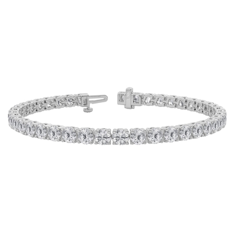 Beauvince Diamond Tennis Bracelet (9.60 ct Diamonds) in White Gold