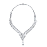Beauvince Yana Necklace (42.75 ct Diamonds) in 18K White Gold
