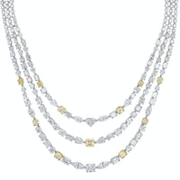 Beauvince Maharani Diamond Necklace (49.82 ct Diamonds) in 18K White Gold