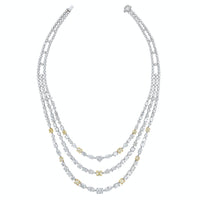 Beauvince Maharani Diamond Necklace (49.82 ct Diamonds) in 18K White Gold