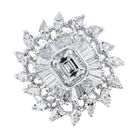 Beauvince Kumari Necklace (25.25 ct Diamonds) in 18K White Gold