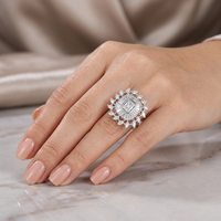 Beauvince Czarina Diamond Ring (2.50 ct Diamonds) in 18K White Gold