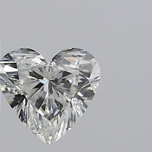 Beauvince Heart Shape Solitaire Studs (2.00 ct H SI GIA Diamonds) in White Gold