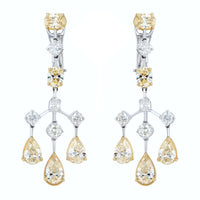 Beauvince Maharani Earrings (10.05 ct Diamonds) in 18K White Gold