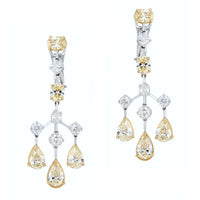 Beauvince Maharani Earrings (10.05 ct Diamonds) in 18K White Gold
