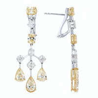 Beauvince Maharani Earrings (10.05 ct Diamonds) in 18K White Gold