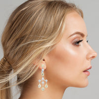 Beauvince Maharani Earrings (10.05 ct Diamonds) in 18K White Gold