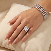 Beauvince Athena Suite (84.48 ct Diamonds) in 18K White Gold