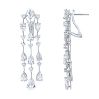 Beauvince Astria Necklace & Earrings Suite (65.13 ct Diamonds) in 18K White Gold