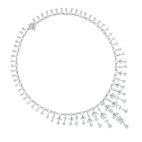 Beauvince Alisa Diamond Necklace (28.12 ct Diamonds) in Platinum