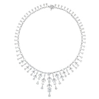 Beauvince Alisa Diamond Necklace (28.12 ct Diamonds) in Platinum