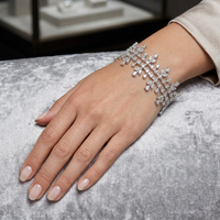 Beauvince Eloise Diamond Bracelet (9.29 ct Diamonds) in 18K White Gold