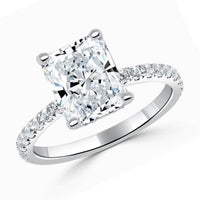 Beauvince Alana Engagement Ring (2.01 ct Radiant Cut HSI1 GIA Diamond)