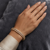 Beauvince Directions Bracelet (4.38 ct Diamonds & Rubies) in Yellow Gold