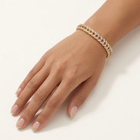 Beauvince Directions Bracelet (4.38 ct Diamonds & Rubies) in Yellow Gold