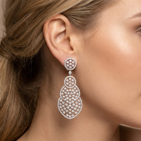 Beauvince Diane Diamond Earrings (9.00 ct Diamonds) in 18K White Gold