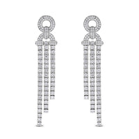 Beauvince Destiny Diamond Earrings (4.31 ct Diamonds) in White Gold