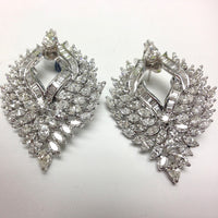 Beauvince Ayana Diamond Earrings (10.92 ct Diamonds) in White Gold