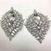 Beauvince Ayana Diamond Earrings (10.92 ct Diamonds) in 18K White Gold