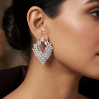 Beauvince Ayana Diamond Earrings (10.92 ct Diamonds) in 18K White Gold