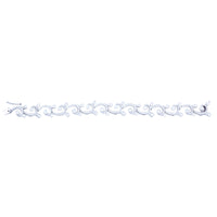 Beauvince Waves & Tides Necklace (12.16 ct Diamonds) in White Gold