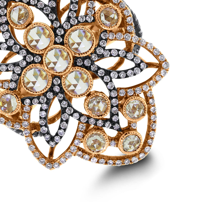 Beauvince Cassandra Diamond Ring (1.89 ct Diamonds) in Rose Gold