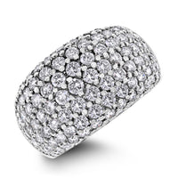 Beauvince Chunky Infinite Diamond Band (4.00 ct Diamonds) in Two Tone 18K Gold