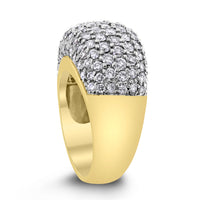 Beauvince Chunky Infinite Diamond Band (4.00 ct Diamonds) in Two Tone 18K Gold