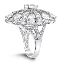 Amayra Radiance Diamond Ring (9.80 ct Diamonds ) in White Gold