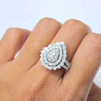 Reva Diamond Ring (2.37 ct Diamonds) in White Gold