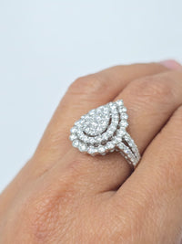 Reva Diamond Ring (2.37 ct Diamonds) in White Gold