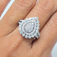 Reva Diamond Ring (2.37 ct Diamonds) in White Gold