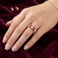 Flora Band (4.63 ct Rubies & Diamonds) in 18K Yellow Gold