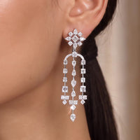 Beauvince Athena Earrings (7.22 ct Diamonds) in 18K White Gold