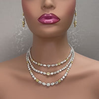Beauvince Maharani Diamond Necklace (49.82 ct Diamonds) in 18K White Gold