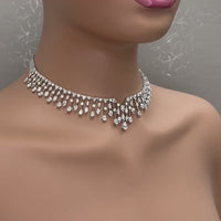 Frills Diamond Necklace (16.11 ct Diamonds) in White Gold