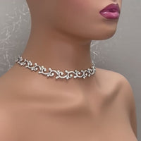 Beauvince Waves & Tides Necklace (12.16 ct Diamonds) in 18K White Gold