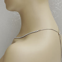 Beauvince Adjustable Cupcake Tennis Necklace (7.18 ct Diamonds) in Gold