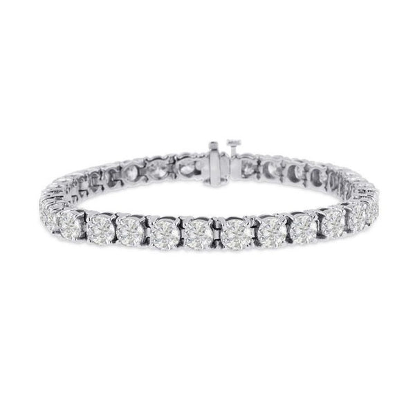 Beauvince Diamond Tennis Bracelet (14.65 ct Diamonds) in White Gold