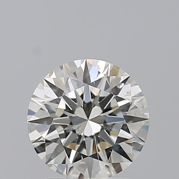 Round Solitaire Diamond Studs (3.00 ct Round J SI2 GIA) in White Gold