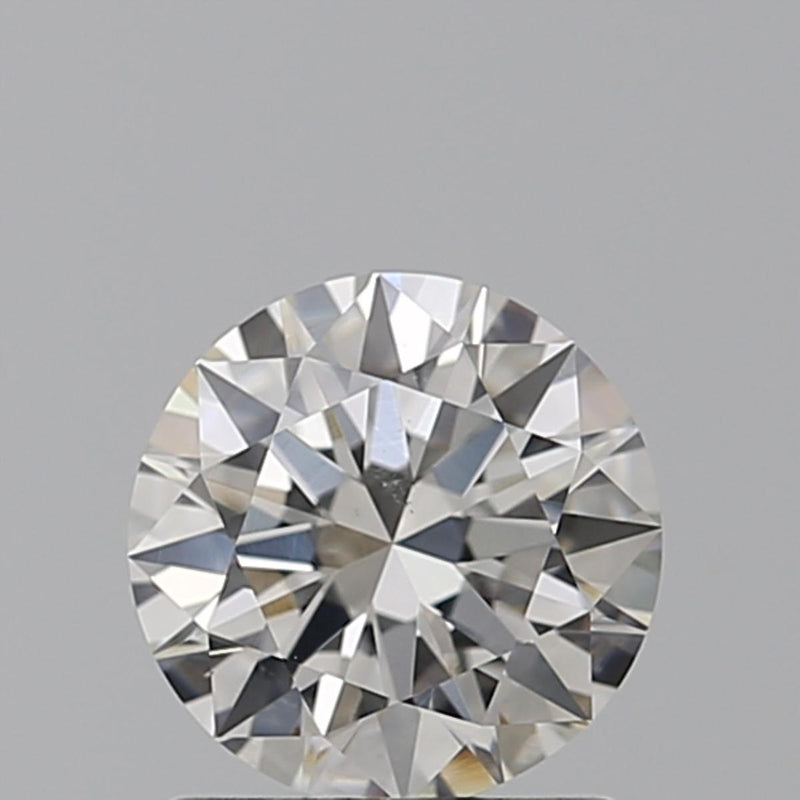 Round Solitaire Diamond Studs (2.00 ct Round H VS2 GIA Diamonds) in White Gold