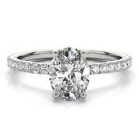 Beauvince GIA Certified 1.00 Carat Oval HVS2 Engagement Ring