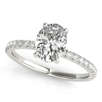 Beauvince GIA Certified 1.00 Carat Oval HVS2 Engagement Ring