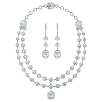 Sansa Solitaire Diamond Necklace (13.21 ct Diamonds) in White Gold