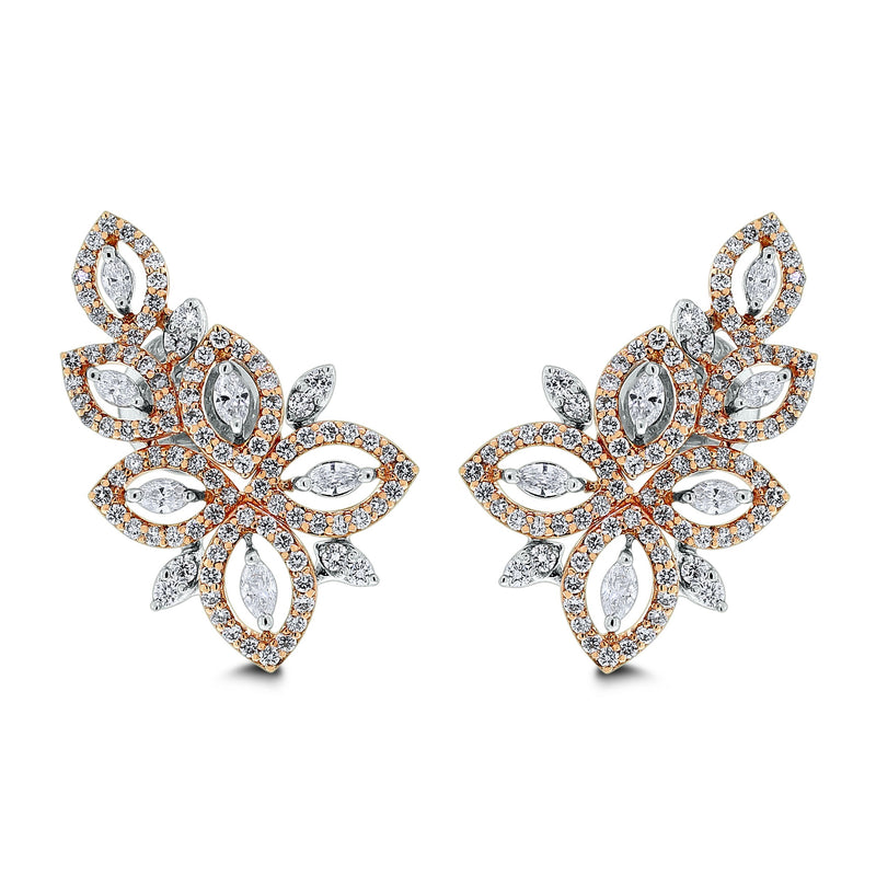 Gaia Diamond Earrings (1.86 ct Diamonds) in Gold