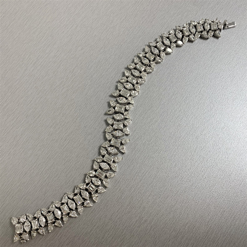 Misha Diamond Bracelet (18.78 ct Diamonds) in Platinum