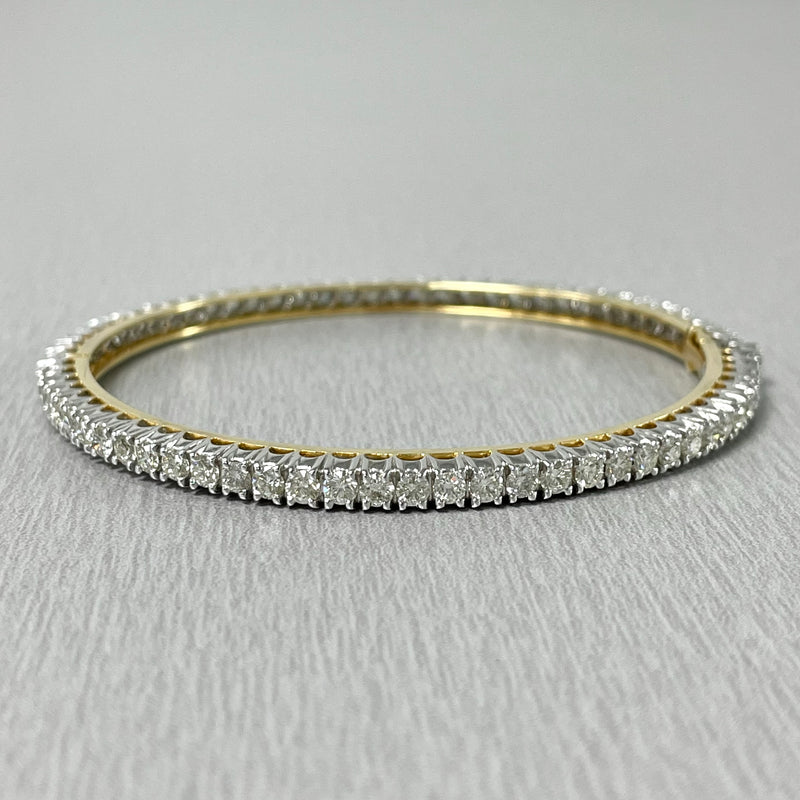 Beauvince Forever Indian Diamond Bangle (5.03 ct Diamonds) in Gold