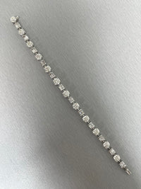 Beauvince Azea Diamond Tennis Bracelet 11.18 Carat Diamonds in White Gold