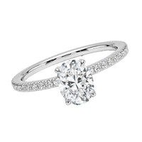Beauvince GIA Certified 1.00 Carat Oval FSI1 Engagement Ring