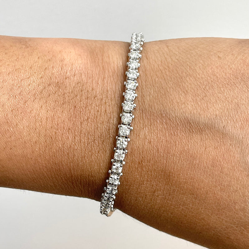 Heart Shaped Diamond Tennis Bracelet ｜Brand Jewelry｜Gold And Gems –  victorfinejewelry